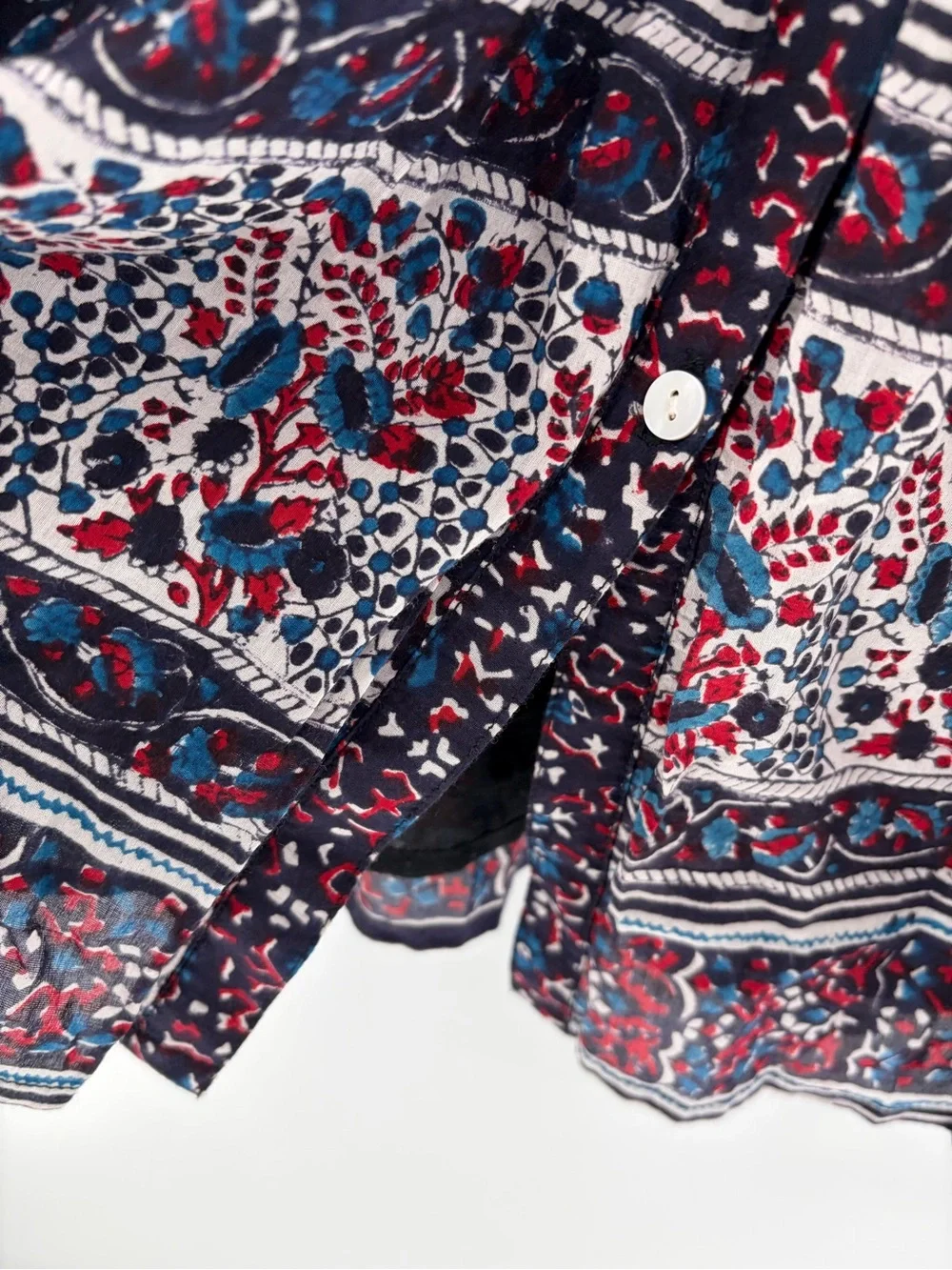Bell by Alicia bell bohemian tassel festival cotton mixed print dress maxi sz xs - Picture 8 of 14